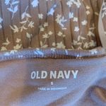 Old Navy Light Brown Flowered Cropped Cami Tank Top with Shelf Bra Women's Small Photo 6