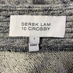 Derek Lam‎ 10 Crosby Gray Melange Cotton V Neck Lace Up Crop Sweater Size 6 Photo 1