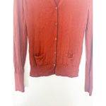 Loro Piana Virgin Wool Rust Orange Lightweight Cardigan Size 38 Quiet Luxury Photo 7
