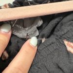 Anthropologie  Black Patterned Strapless Top Photo 1