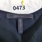 BCBGMAXAZRIA  Satin High Low Black Avery Dress Photo 11