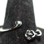 Source Unknown NWOT 925 Sterling Silver Abstract Art Cat Unique Design Size 11 Cuff Unisex Ring Photo 2