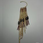Free People -Chloe Ear Party Ear Chain-Gold /Black Photo 2