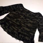 Sanctuary Camo Print Off the Shoulder Julia Top Photo 5
