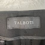 Talbots Size 12 Refined Bi-Stretch Tailored Straight Leg Pants Black Sliming Photo 3