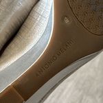 Antonio Melani  Rhinestone Jeweled Wedge Heels 7 Silver‎ Peep Toe Photo 8