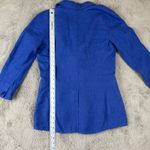 Madewell Linen Blazer Jacket Blue One Button Fair Trade Certified XXS Photo 4