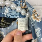 Vintage Sears Authentic Western Wear Pearl Snap Floral Button Down Shirt Size L Blue Size L Photo 7