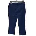 Crosby‎ Flat Front Straight Leg Pant, Womens Size 4 Navy Blue Chino Pants Photo 4