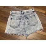 PacSun  Ultra High Waisted Festival Acid Wash Jean Shorts Frayed Hem Button Fly Photo 5