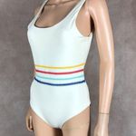 Dolce Vita Cream Kokomo Embroidered One Piece Swimsuit NEW MEDIUM Photo 7