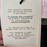 Avec Les Filles Black Faux Leather Belted High Rise Straight Pants Size Medium Photo 8