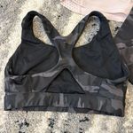 Athleta Lot Black & Gray Camouflage Leggings Sports Bra & Oversized Top Size XS Photo 2
