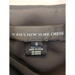 Jones New York Women's Black 100% Silk Beaded Layered Hem Dress Sz 8 Photo 5