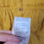 Maeve  Golden Mustard Yellow Tiered Marlie Mini Button Down Shirt Dress Size 0P Photo 5
