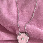 Anthropologie Pearlized 18K clover necklace  Photo 0