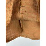 Flax Linen Sleeveless V Neck Top Women's Medium Herringbone Earth Tone Casual Photo 9