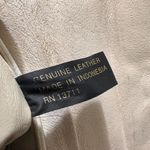 Giani Bernini  genuine leather crossbody cream purse vintage Photo 6