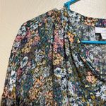 J.Jill 🌼 Floral Rayon Blouse – Size L Photo 5