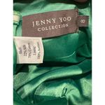 Jenny Yoo Collection Silk & Cotton Green Strapless draped Mini Dress Size 8 Photo 10