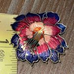 Cloisonné Hibiscus Pin Photo 5