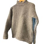 Handmade wool chunky knit crotchet sweater (no pill) Gray Size undefined Photo 0