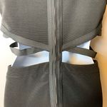 Topshop Black Side Cage Cutout Bodycon Dress Photo 4