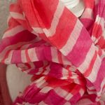 Kate Spade Vibrant Pink and White Striped Scarf Photo 4
