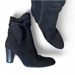 Sam Edelman  Black Faux Suede Slouchy Ankle Boots Womens 8 Wanda Fall Booties Photo 0