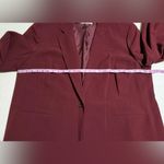 Le Suit  Women’s Plus 24W NWOT Burgundy Single Breasted Classic Lined Blazer Photo 4