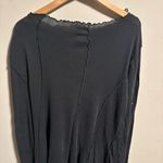 Free People  Care Full Swing Asymmetrical Tunic - Black- Size Large Photo 3