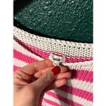 Aerie  Pink and White Striped Sweater Size Medium Photo 1