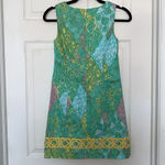 Lilly Pulitzer  Mila Green Yellow Sundance Dress Size 0 Photo 1