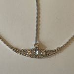 David's Bridal Silver & Rhinestone Hair Headpiece Vintage-Inspired Design wedding special bride Photo 1