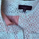 Victoria Beckham Target Lace Dress Women's Medium Blue Long Sleeve Modest Lined Photo 5