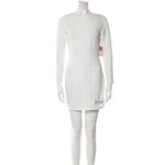 Reformation  - Dee Dress Ivory/White Textured Long Sleeve Size Medium NWT Photo 1