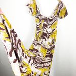 Anthropologie Panther Ruffle Maxi Dress Size XS Smocked Lightweight Cheetah Boho Photo 11