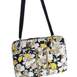 Vera Bradley Large Hard Case Floral Laptop Bag - Black, Yellow, White Photo 0