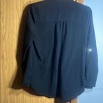 White House | Black Market  Classic Black Blouse Photo 4