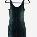Hollister Washed Black Button Front Denim Mini Dress Photo 5