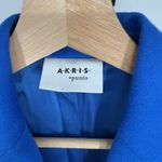 Akris Punto Womens Wool Blazer Jacket Size 2 Royal Blue Cropped Designer Chic Photo 1