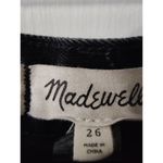 Madewell Black Denim Raw Edge Skirt Size 26 Photo 2