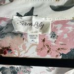 Siren Lily  Floral Blouse in Pink and Cream Photo 3