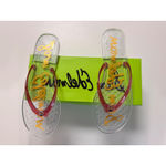 Sam Edelman Dean Clear Pink Jelly Flip Flop Sandals Women's Size 10 Photo 3