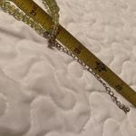 Vintage Yellow / Green Plastic Beaded Costume Necklace Double Strand Photo 9