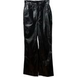 NWT Misha Bertha Black Vegan Leather High Waist Crop Flare Pants Size 2 $238 Photo 4
