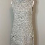 Alya Women's Tunic Sweater Sleeveless Turtleneck High Low Knitted Gray Medium Photo 0