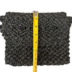 Vintage Lurex Black and Gold Macrame/Crochet Clutch Photo 10