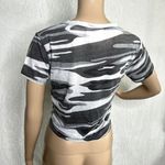 American Vintage US Vintage Camo Short Sleeve Tie Top Photo 2