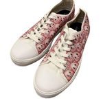 Pink Piggy Face Print Custom Low Top Tennis Shoes Sneakers W8 M9 Size 8 Photo 0